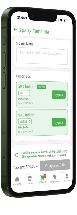 android sipariş uygulaması